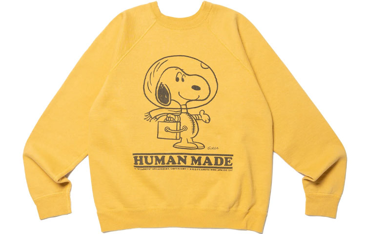 HUMAN MADE SS23 Peanuts Snoopy Graphic Sweatshirt Unisex Crewneck Long Sleeve HM24CS043 圖 2