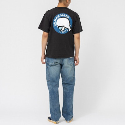 HUMAN MADE SS23 Baju-T Leher Bulat Uniseks Cetakan Beruang Kutub Camping HM25TE010 Sizing HUMAN MADE SS23 Baju-T Leher Bulat Uniseks Cetakan Beruang Kutub Camping HM25TE010