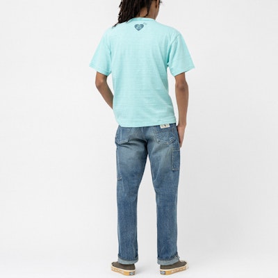 휴먼메이드 SS23 솔리드 하트 로고 크루넥 티셔츠 유니섹스. HM25CS037 5