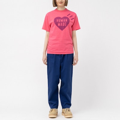 휴먼메이드 SS23 솔리드 하트 로고 크루넥 티셔츠 유니섹스. HM25CS037 Details for 휴먼메이드 SS23 솔리드 하트 로고 크루넥 티셔츠 유니섹스. HM25CS037