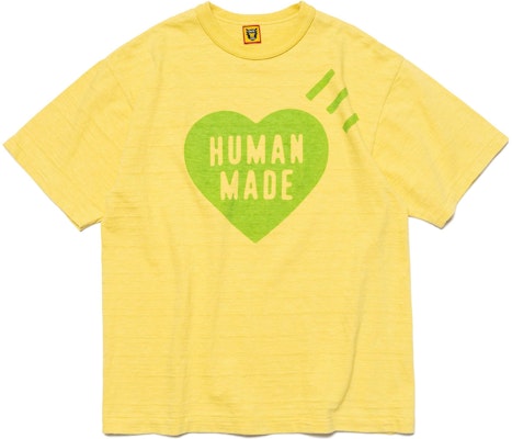 휴먼메이드 SS23 솔리드 하트 로고 크루넥 티셔츠 유니섹스. HM25CS037 Cheap 휴먼메이드 SS23 솔리드 하트 로고 크루넥 티셔츠 유니섹스. HM25CS037