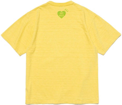 휴먼메이드 SS23 솔리드 하트 로고 크루넥 티셔츠 유니섹스. HM25CS037 1