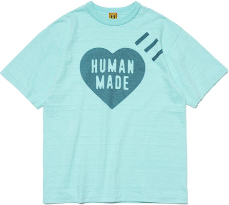 휴먼메이드 SS23 솔리드 하트 로고 크루넥 티셔츠 유니섹스. HM25CS037 2