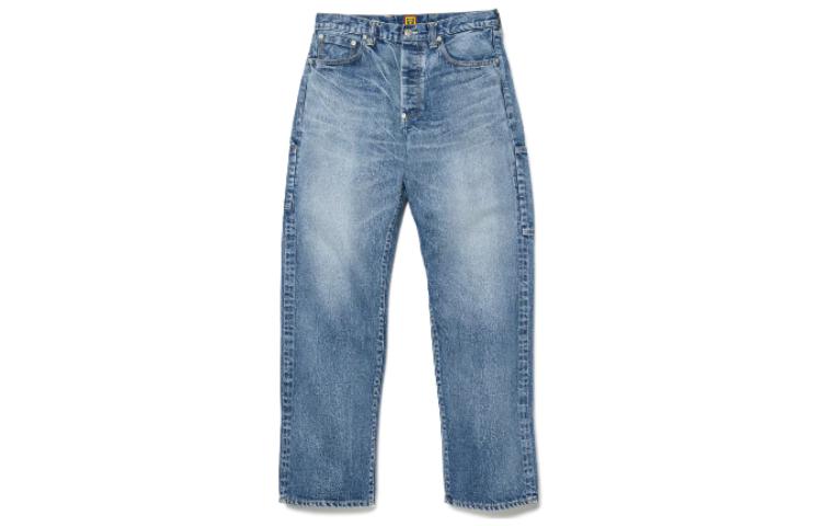 Order HUMAN MADE SS23 丹宁直筒牛仔裤 男女同款 蓝色水洗。 HM26PT006