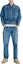 Shop HUMAN MADE SS23 Storm Denim Straight-Leg Jeans Unisex Blue Wash. HM26PT006