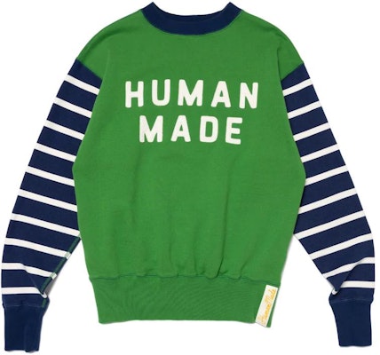 Human Made SS23 Striped Retro Crewneck Sweatshirt Unisex HM25CS016 Buy Human Made SS23 Striped Retro Crewneck Sweatshirt Unisex HM25CS016