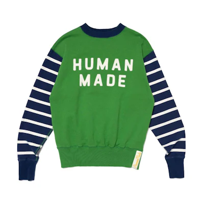 Human Made SS23 Striped Retro Crewneck Sweatshirt Unisex HM25CS016
