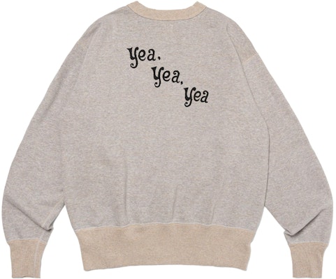 HUMAN MADE SS23 披头士图案灰色男女同款针织套头毛衣。 HM26CS023 Lookbook HUMAN MADE SS23 披头士图案灰色男女同款针织套头毛衣。 HM26CS023