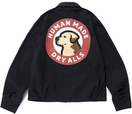 HUMAN MADE SS23 Jaket Unisex dengan Chest Badge & Desain Back Hound Print HM25JK019 Buy HUMAN MADE SS23 Jaket Unisex dengan Chest Badge & Desain Back Hound Print HM25JK019