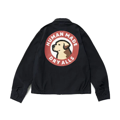 HUMAN MADE SS23 Unisex Jacket with Chest Badge & Back Hound Print Design HM25JK019