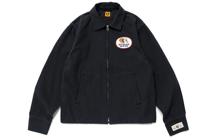 Lookbook HUMAN MADE SS23 Jaket Unisex dengan Chest Badge & Desain Back Hound Print HM25JK019
