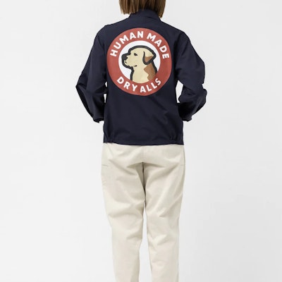 HUMAN MADE SS23 Jaket Unisex dengan Chest Badge & Desain Back Hound Print HM25JK019 Purchase HUMAN MADE SS23 Jaket Unisex dengan Chest Badge & Desain Back Hound Print HM25JK019