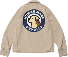 Details for HUMAN MADE SS23 Jaket Unisex dengan Lambang Dada & Rekaan Cetakan Hound Belakang. HM25JK019