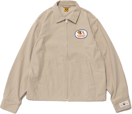 HUMAN MADE SS23 Jaket Unisex dengan Chest Badge & Desain Back Hound Print HM25JK019 Sizing HUMAN MADE SS23 Jaket Unisex dengan Chest Badge & Desain Back Hound Print HM25JK019