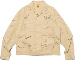 Order HUMAN MADE SS24 满版字母印花纽扣短夹克 男女同款 HM27JK010