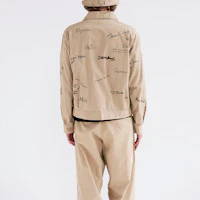 Purchase HUMAN MADE SS24 满版字母印花纽扣短夹克 男女同款 HM27JK010