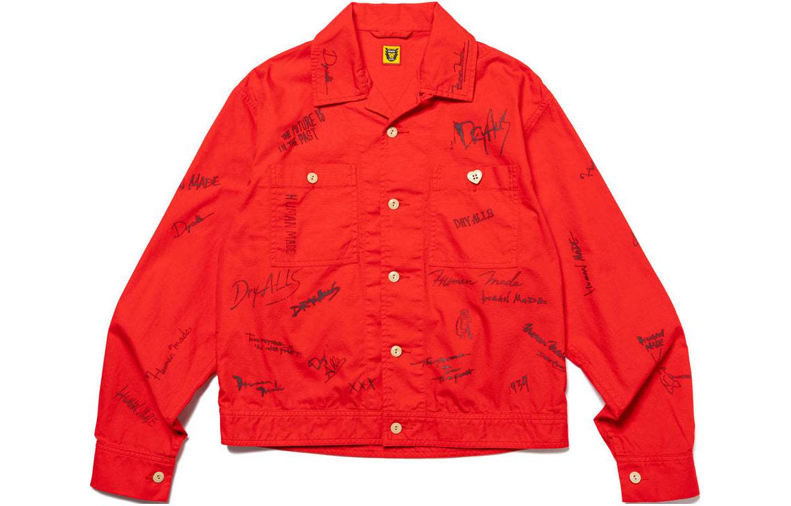 Details for HUMAN MADE SS24 Jaket Pendek Cetakan Huruf Unisex HM27JK010