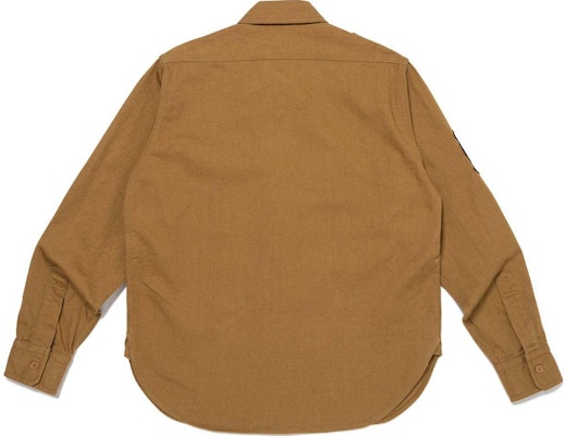 HUMAN MADE SS24 Camisa Scout Vintage Insignias Manga Larga Unisex. HM27SH001 Lookbook HUMAN MADE SS24 Camisa Scout Vintage Insignias Manga Larga Unisex. HM27SH001