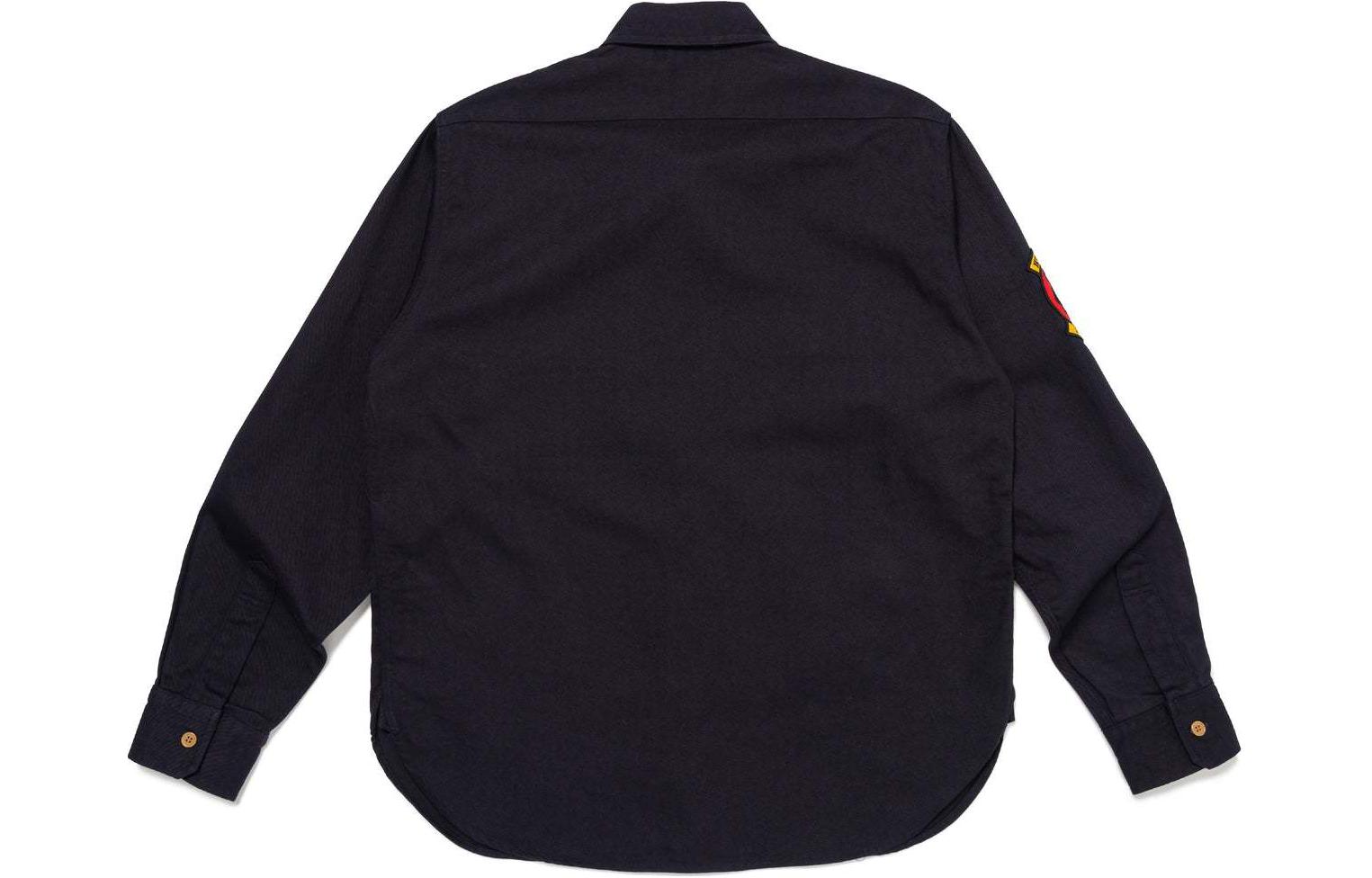 Purchase HUMAN MADE SS24 Camisa Scout Vintage Insignias Manga Larga Unisex. HM27SH001