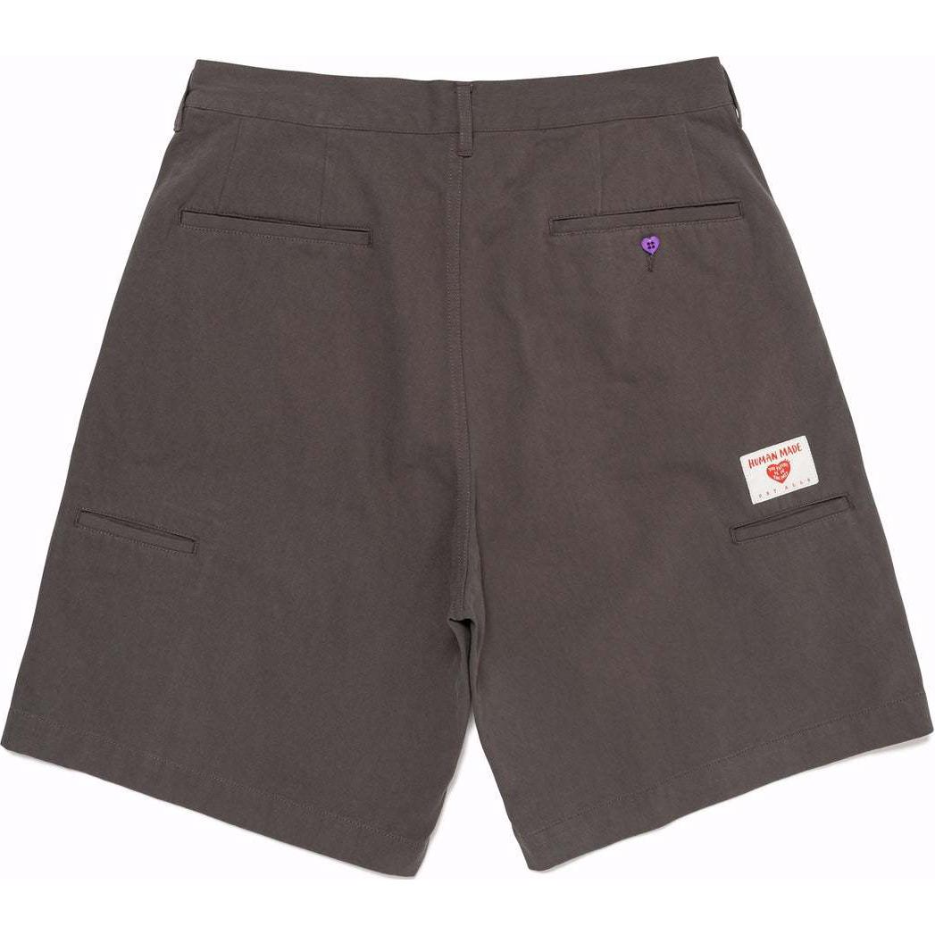 Shop 휴먼메이드 SS24 캐러비너 디자인 루즈핏 캐주얼 반바지 유니섹스. HM27PT021