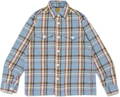 HUMAN MADE SS24 Checkered Button-Up Point Collar Long Sleeve Shirt Unisex HM27SH004 HUMAN MADE SS24 Checkered Button-Up Point Collar Long Sleeve Shirt Unisex HM27SH004