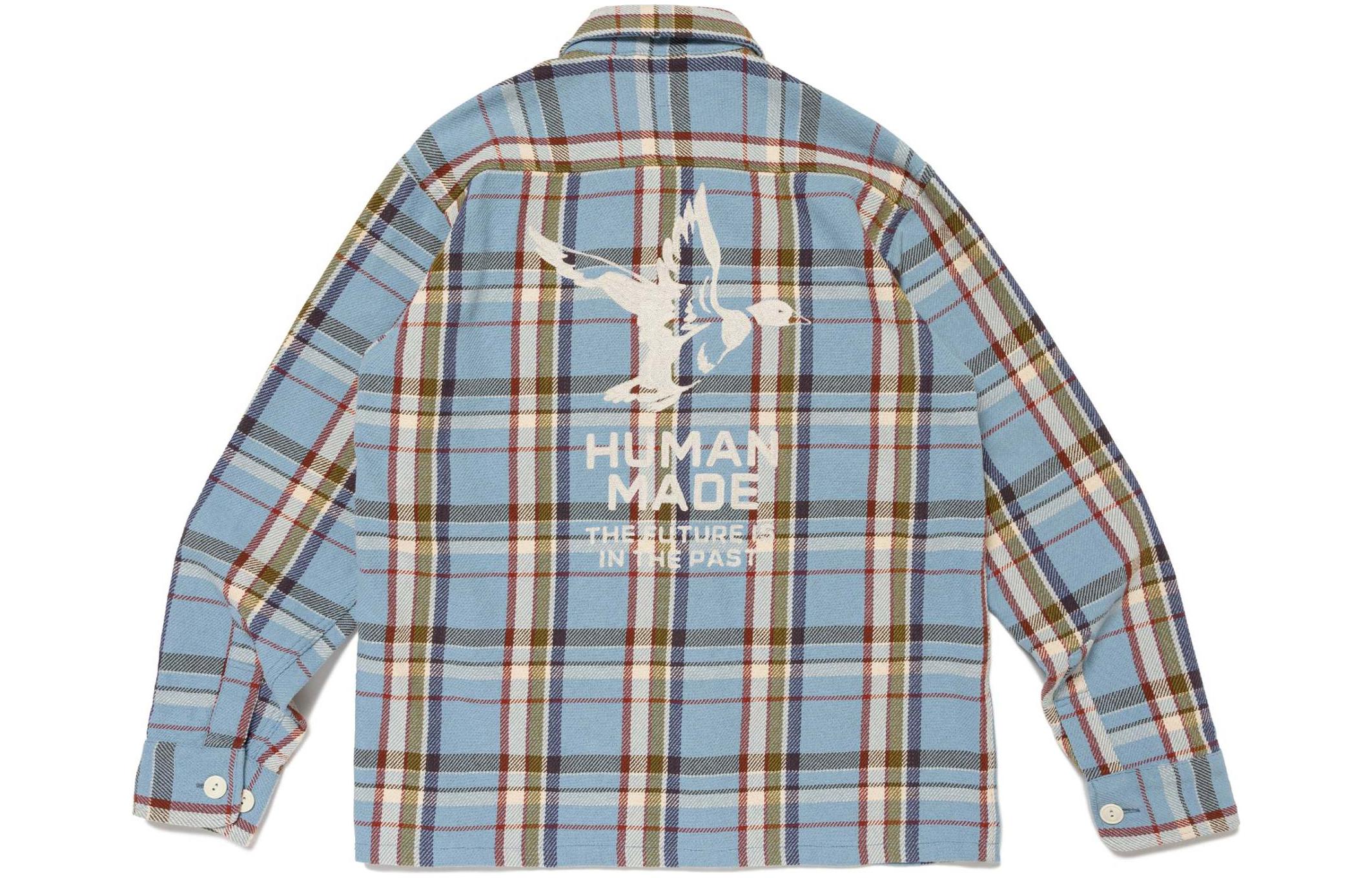 Lookbook HUMAN MADE SS24 Checkered Button-Up Point Collar Long Sleeve Shirt Unisex HM27SH004