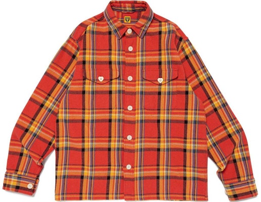 HUMAN MADE SS24 Checkered Button-Up Point Collar Long Sleeve Shirt Unisex HM27SH004 Sizing HUMAN MADE SS24 Checkered Button-Up Point Collar Long Sleeve Shirt Unisex HM27SH004