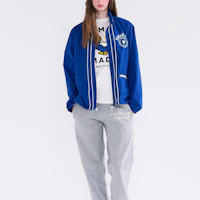 Shop HUMAN MADE SS24 棉质抽绳字母印花夹克 男女同款 HM27JK009