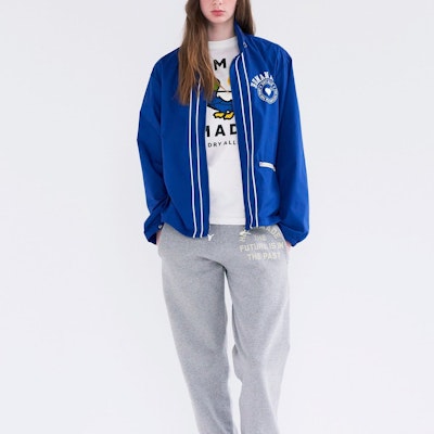 HUMAN MADE SS24 Jaket Unisex Cotton Waist Drawstring Letter Print HM27JK009 Shop HUMAN MADE SS24 Jaket Unisex Cotton Waist Drawstring Letter Print HM27JK009