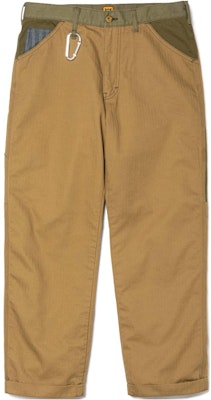 HUMAN MADE SS24 Crazy Painter Pants Unisex Beige Casual Zip Pocket Trousers. HM27PT007 Order HUMAN MADE SS24 Crazy Painter Pants Unisex Beige Casual Zip Pocket Trousers. HM27PT007