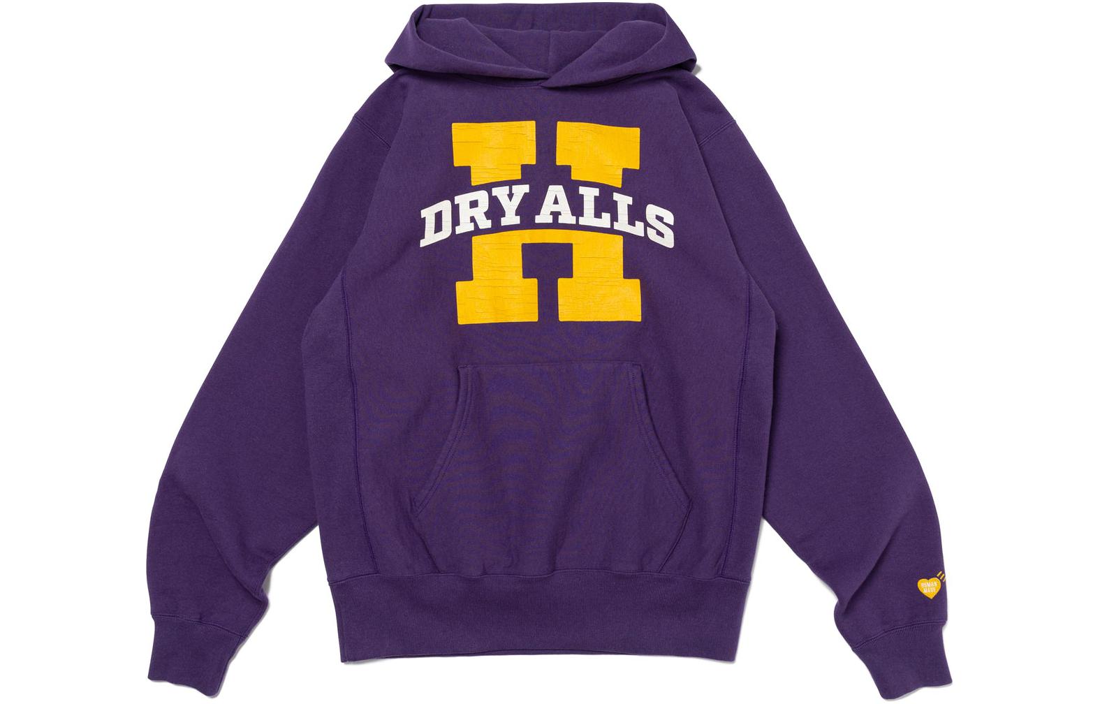 Details for HUMAN MADE SS24 Hoodie Unisex Logo Retak Retro Dry All. HM27CS031