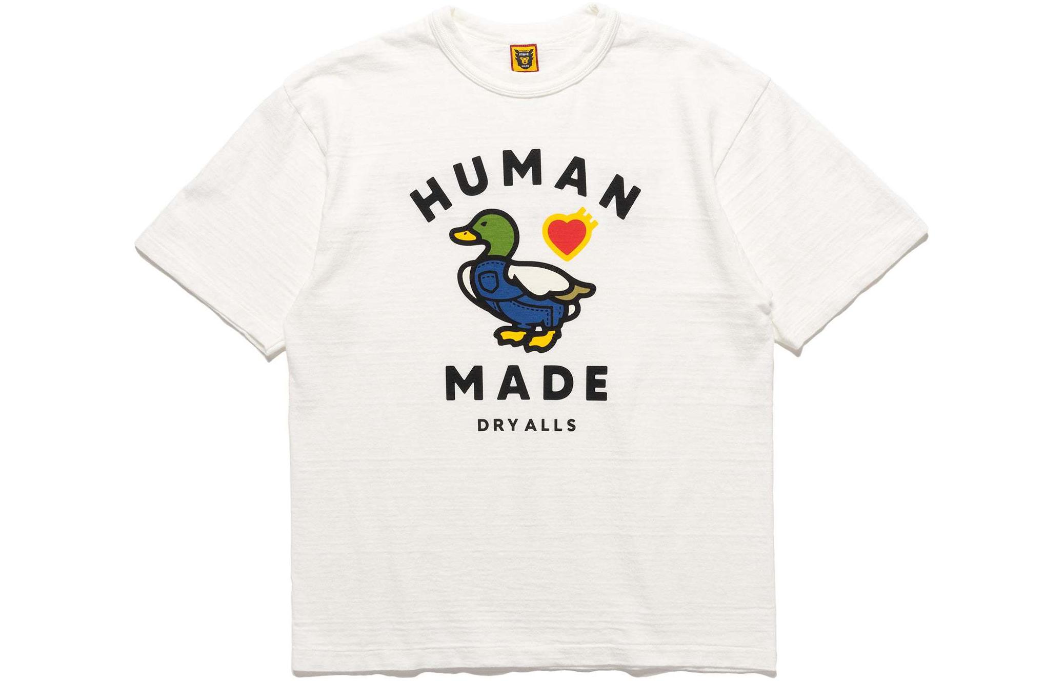 HUMAN MADE SS24 Duck Series Animal Print Crewneck Unisex Short Sleeve T-Shirt HM27TE005