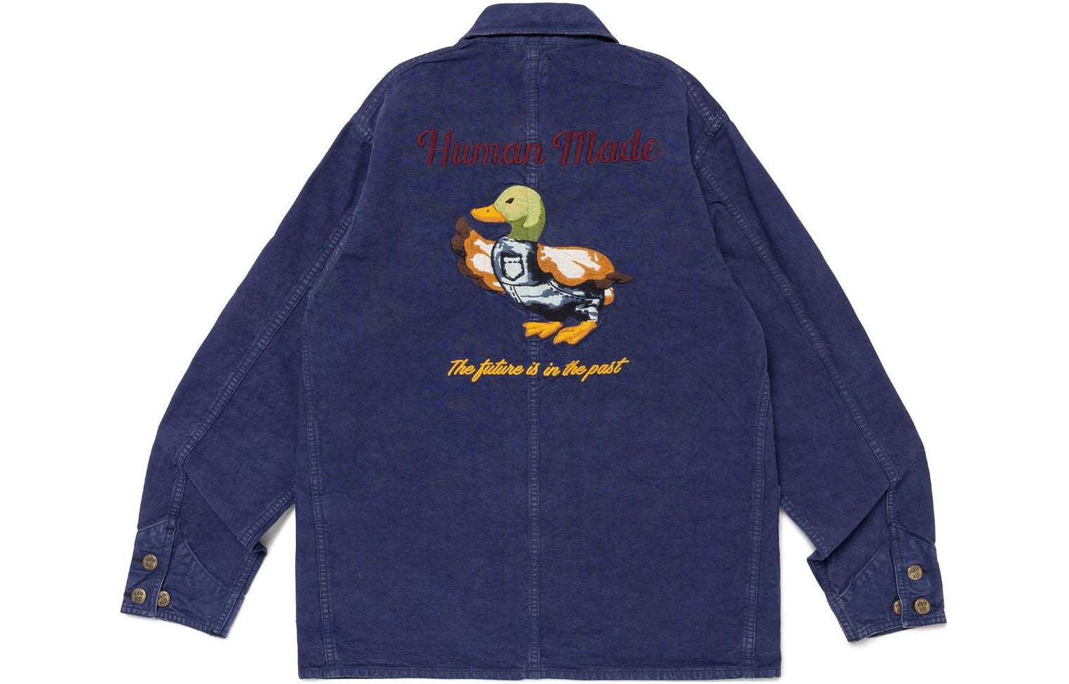 Order Chaqueta Unisex HUMAN MADE SS24 Serie Pato Manga Larga con Bolsillo de Pato HM27JK013