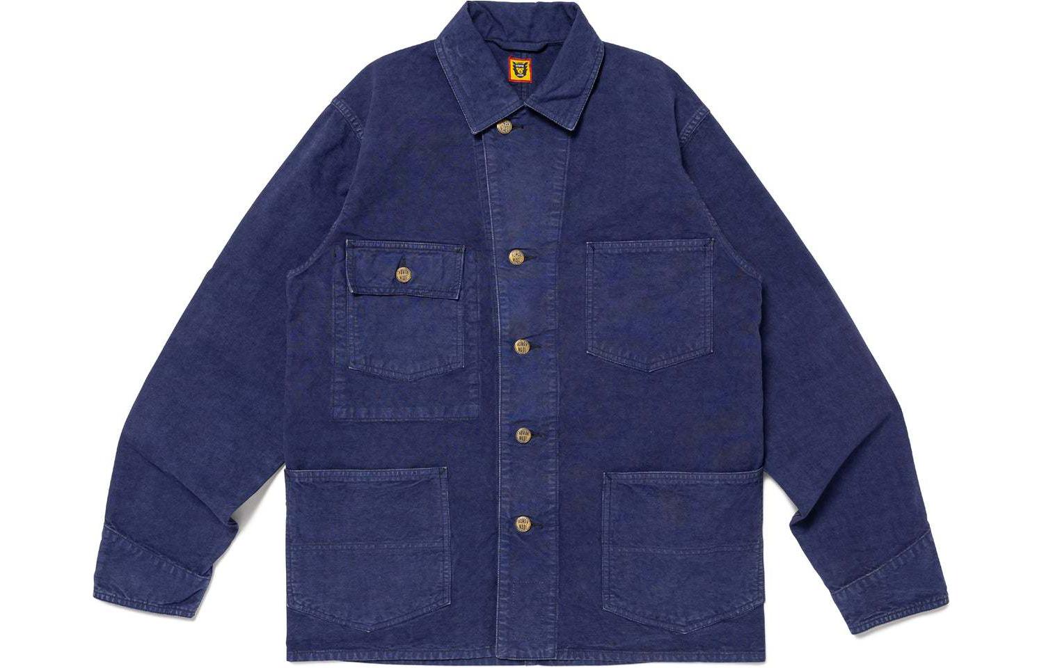 Lookbook Chaqueta Unisex HUMAN MADE SS24 Serie Pato Manga Larga con Bolsillo de Pato HM27JK013