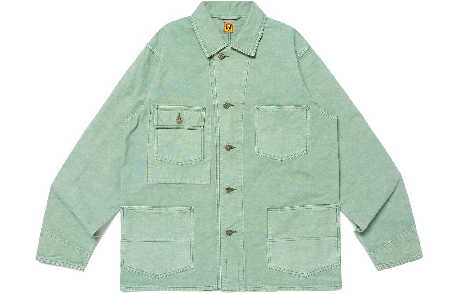 Sizing Chaqueta Unisex HUMAN MADE SS24 Serie Pato Manga Larga con Bolsillo de Pato HM27JK013