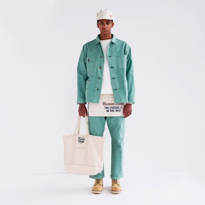 HUMAN MADE SS24 Duck Series Celana Unisex Tapered Pocket Zipper Casual HM27PT008 Shop HUMAN MADE SS24 Duck Series Celana Unisex Tapered Pocket Zipper Casual HM27PT008