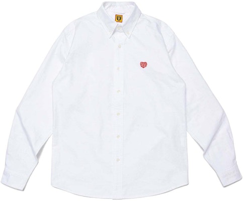 HUMAN MADE SS24 Embroidered Logo Solid Long Sleeve Shirt Unisex HM27SH006 Order HUMAN MADE SS24 Embroidered Logo Solid Long Sleeve Shirt Unisex HM27SH006