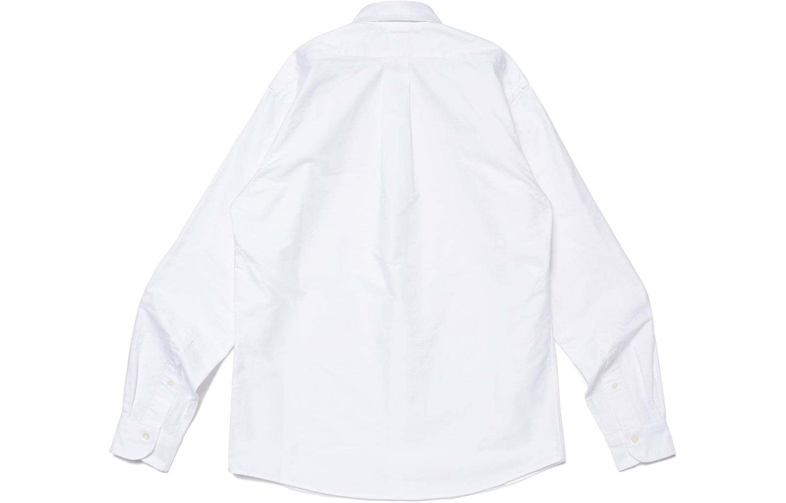 Lookbook HUMAN MADE SS24 Embroidered Logo Solid Long Sleeve Shirt Unisex HM27SH006