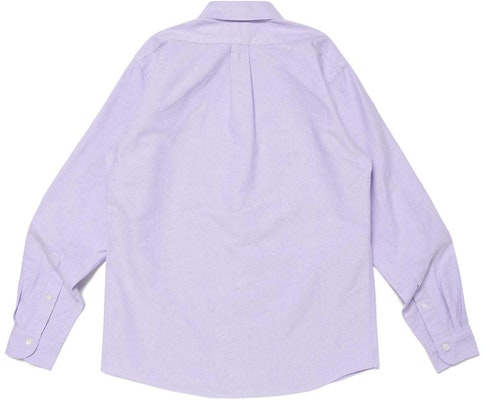 HUMAN MADE SS24 Embroidered Logo Solid Long Sleeve Shirt Unisex HM27SH006 1