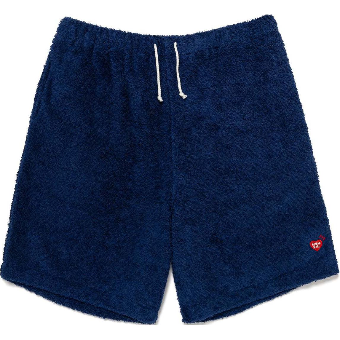 HUMAN MADE SS24 Furry Heart Logo Embroidered Drawstring Elastic Waist Shorts Unisex HM27PT023