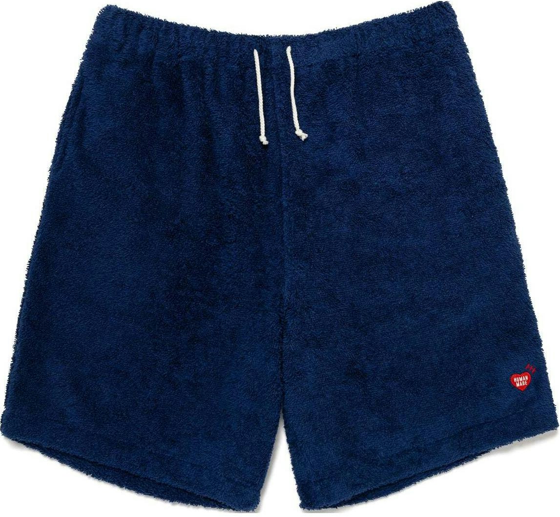 human-made-ss-24-furry-heart-logo-embroidered-drawstring-elastic-waist-shorts-unisex-hm-27-pt-023