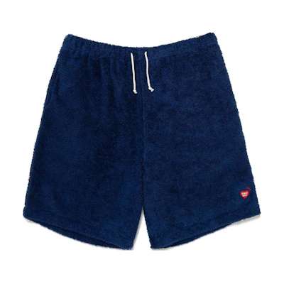 HUMAN MADE SS24 Furry Heart Logo Embroidered Drawstring Elastic Waist Shorts Unisex HM27PT023