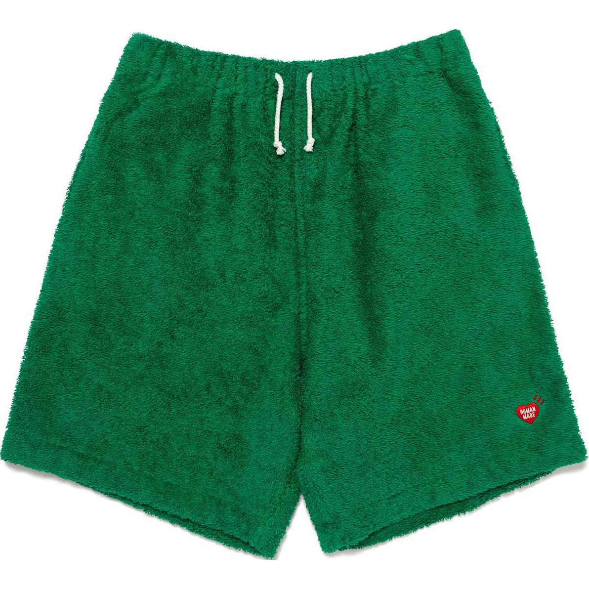 Purchase HUMAN MADE SS24 毛绒心形刺绣抽绳松紧腰短裤 男女款 HM27PT023