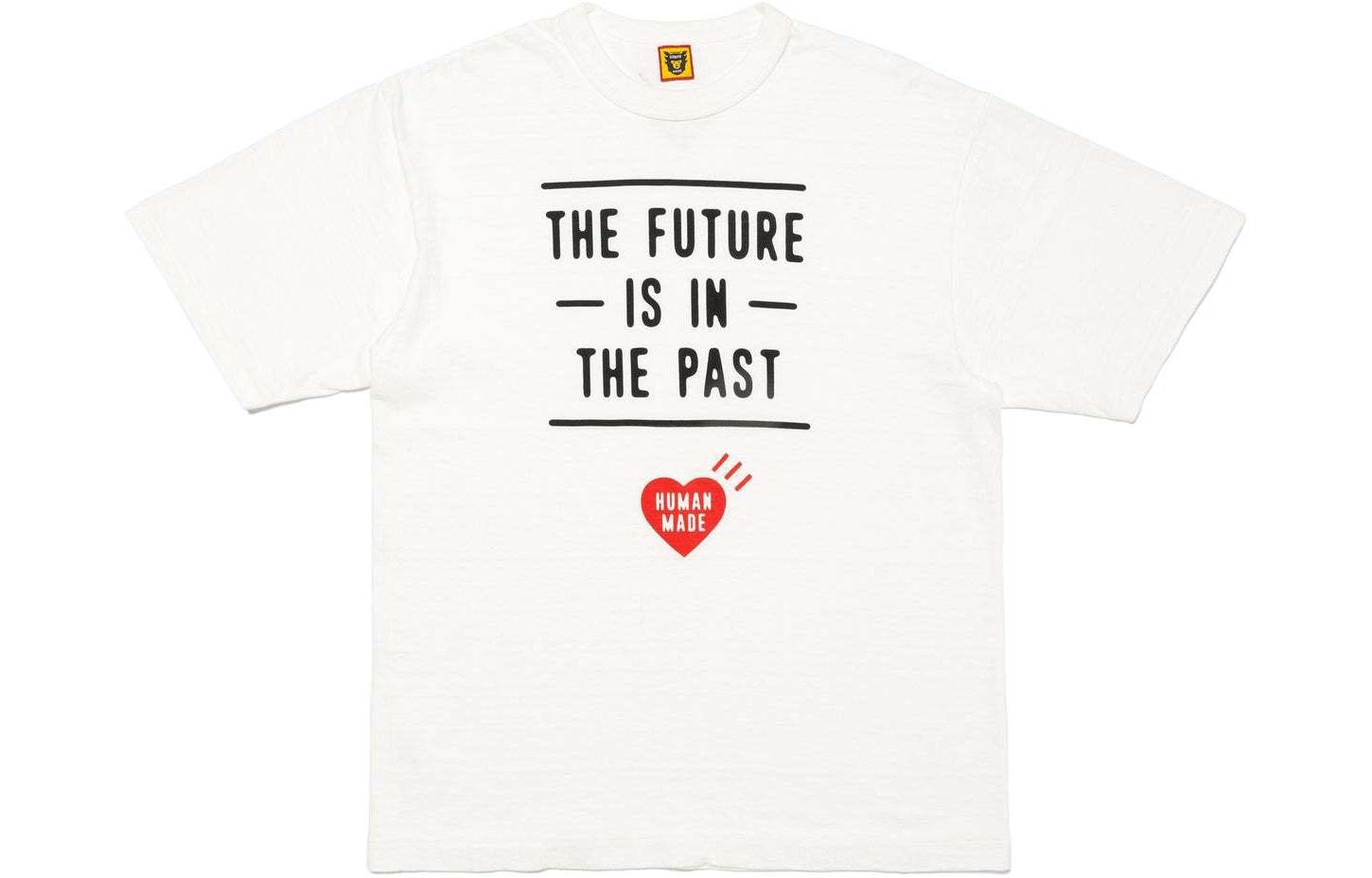 Shop HUMAN MADE SS24 圖案標誌印花男女短袖圓領T恤 HM27TE003