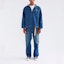 Shop HUMAN MADE SS24 Half-Zip Denim Long-Sleeve Shirt Blue Unisex. HM27SH011