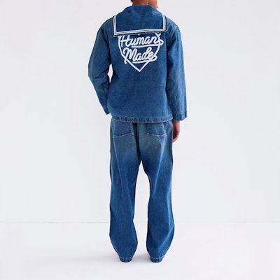 HUMAN MADE SS24 Half-Zip Denim Long-Sleeve Shirt Blue Unisex. HM27SH011 Purchase HUMAN MADE SS24 Half-Zip Denim Long-Sleeve Shirt Blue Unisex. HM27SH011