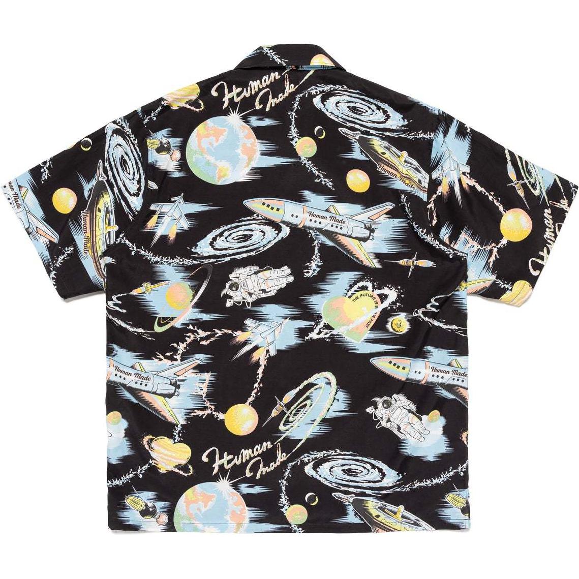 Lookbook 휴먼메이드 SS24 하와이안 여름 프린트 반팔 셔츠 유니섹스 HM27SH024