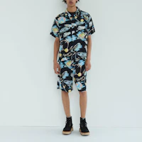 Shop HUMAN MADE SS24 夏威夷印花短袖襯衫 中性款 HM27SH024