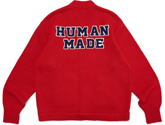 HUMAN MADE SS24 Cardigan Rajutan Unisex dengan Patch Huruf dan Tombol Heart. HM27CS036 Purchase HUMAN MADE SS24 Cardigan Rajutan Unisex dengan Patch Huruf dan Tombol Heart. HM27CS036