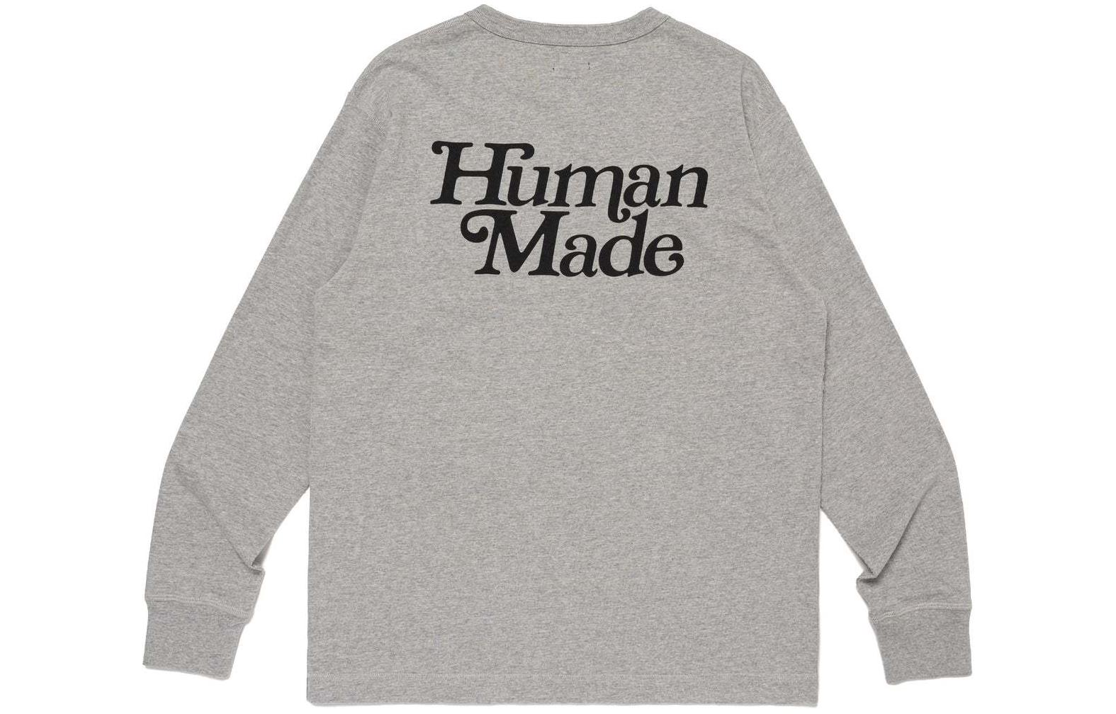 Purchase HUMAN MADE SS24 Kaos Lengan Panjang Henley Unisex dengan Tombol Hati. XX27CS003